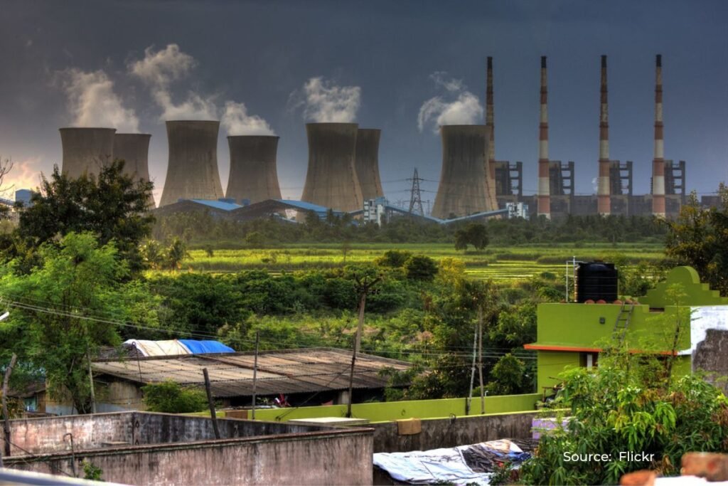 How much carbon Indian thermal plants emit in a year?