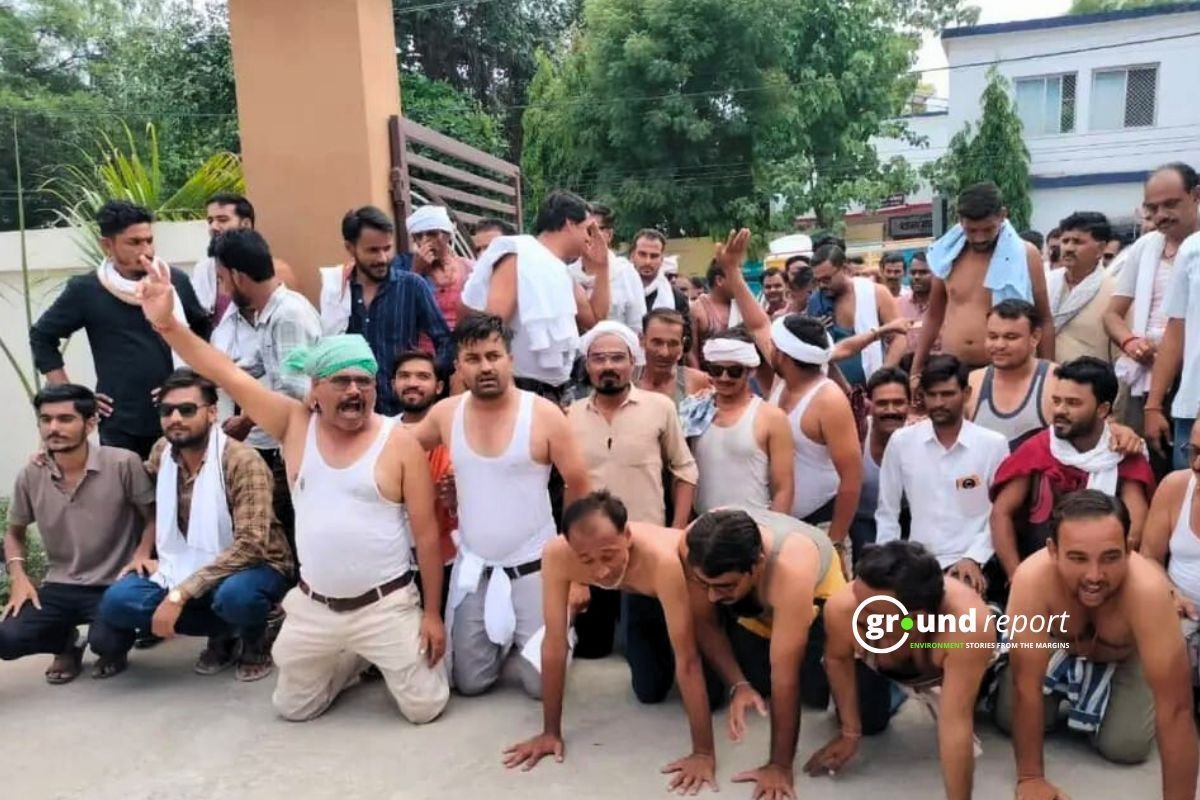 एमएसपी के लिए सरकार के खिलाफ प्रदर्शन करते किसान